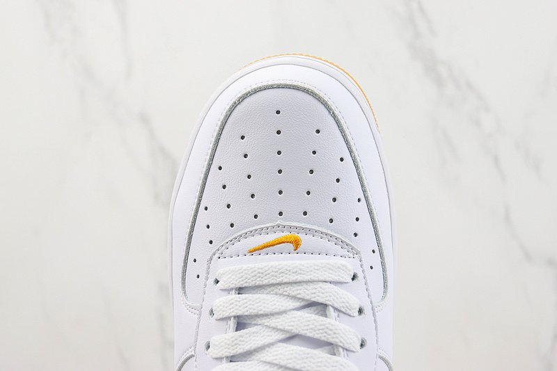 Nike Air Force 1 Low "White/Pumpkin Orange" фото № 4