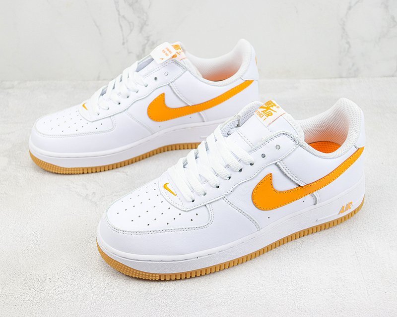 Nike Air Force 1 Low "White/Pumpkin Orange" фото № 5