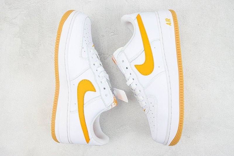 Nike Air Force 1 Low "White/Pumpkin Orange" фото № 7