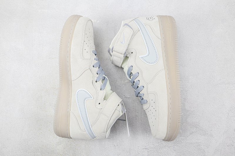 Nike Air Force 1 Mid "Suede Light Beige/Grey/White" фото № 7