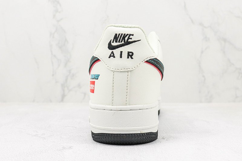 Supeme x Nike Air Force 1 Low "Rice White/Black/Red/Blue" фото № 9