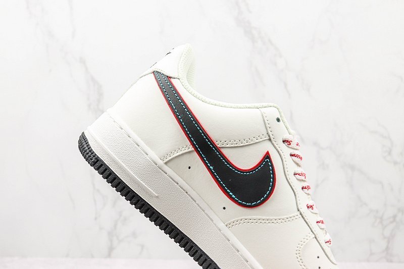 Supeme x Nike Air Force 1 Low "Rice White/Black/Red/Blue" фото № 3