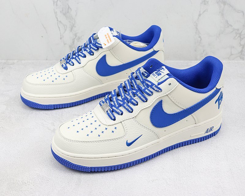 Terror Squad x Nike Air Force 1 Low "White/Medium Blue" фото № 5