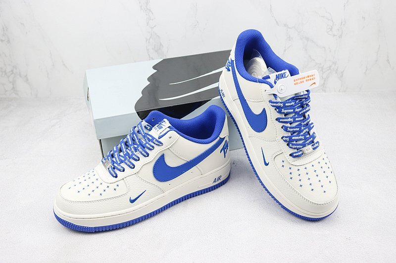 Terror Squad x Nike Air Force 1 Low "White/Medium Blue" фото № 7