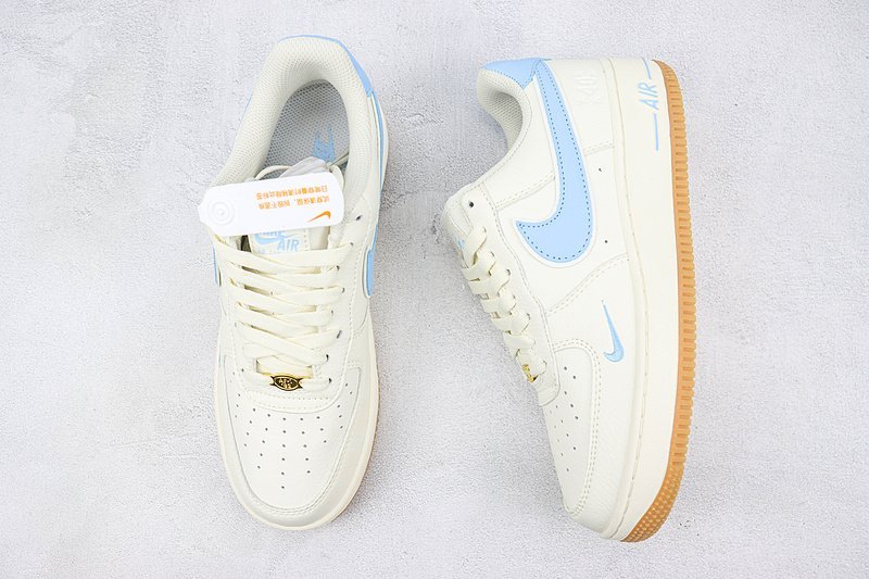 Nike Air Force 1 Low "Off White/Pastel Blue" фото № 6