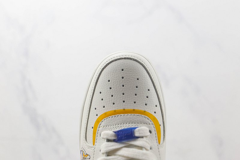 Nike Air Force 1 07 Low "Corona Cream White/Dark Blue/Yellow" фото № 4