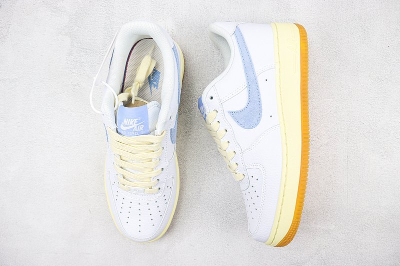 Nike Air Force 1 Low "White/Alabaster/Coconut Milk/Cobalt Bliss" фото № 6