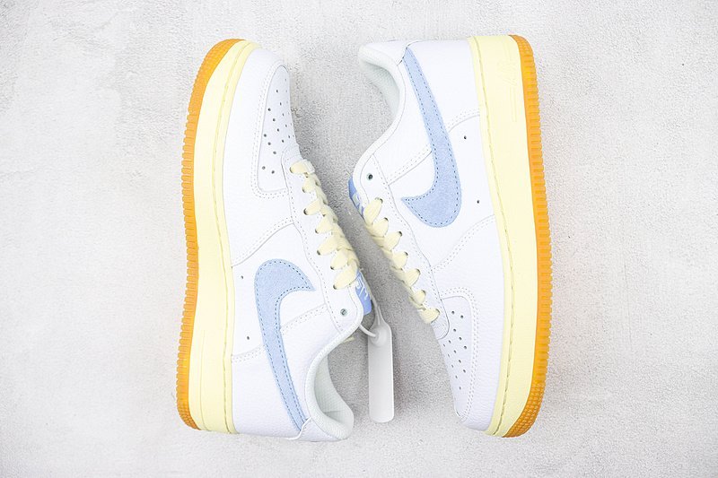 Nike Air Force 1 Low "White/Alabaster/Coconut Milk/Cobalt Bliss" фото № 7