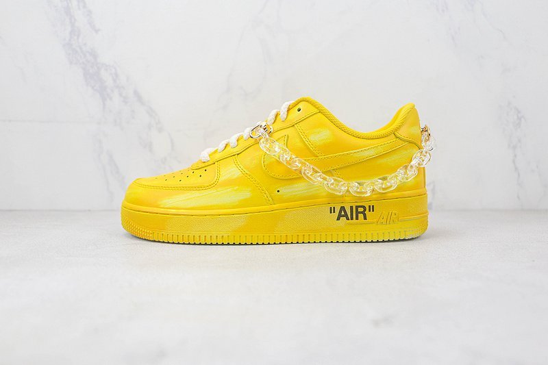Nike Air Force 1 Low "Neon Yellow/Chain" фото № 2