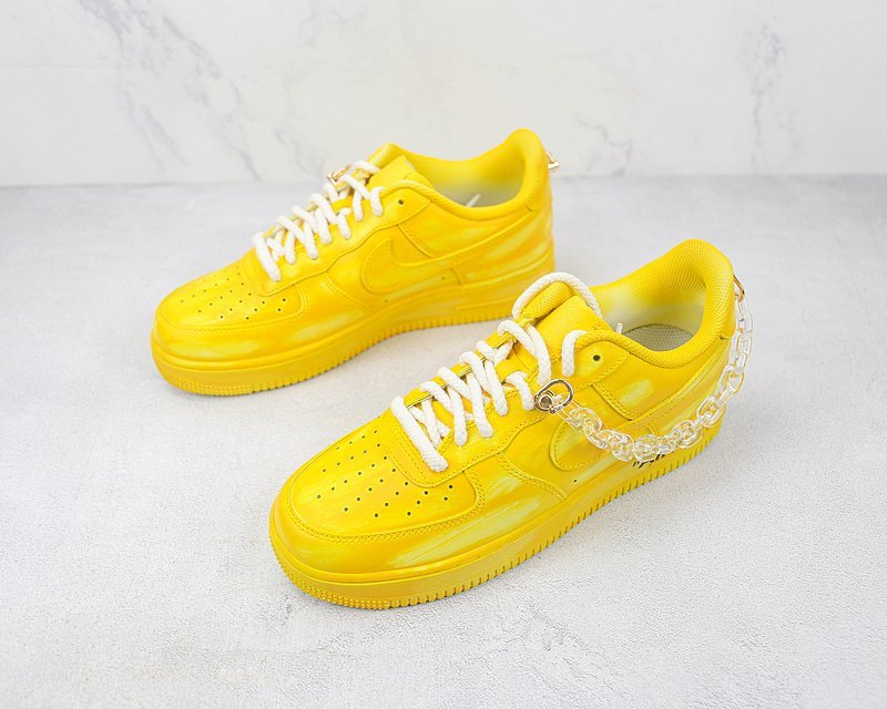 Nike Air Force 1 Low "Neon Yellow/Chain" фото № 5
