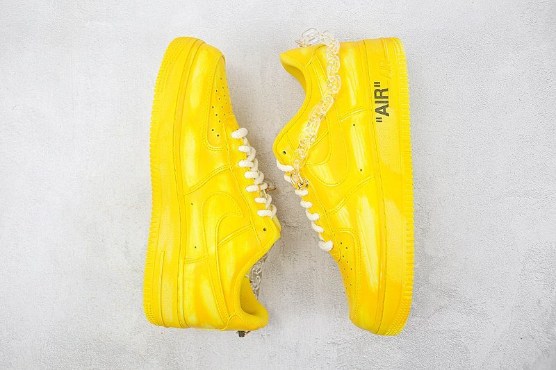 Nike Air Force 1 Low "Neon Yellow/Chain" фото № 6