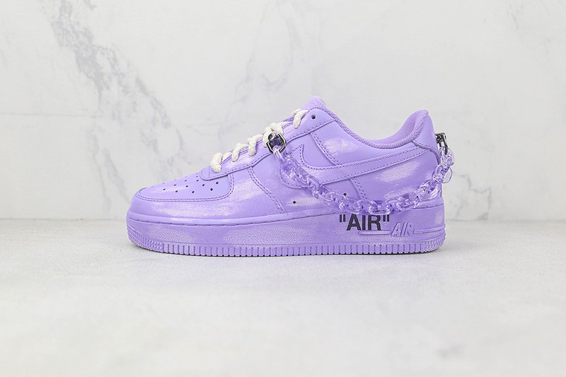 Nike Air Force 1 Low "Neon Purple/Chain" фото № 2