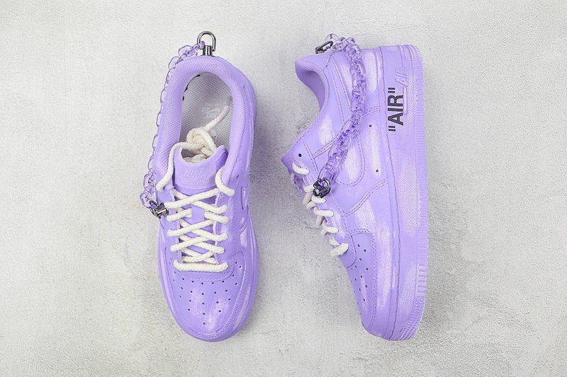 Nike Air Force 1 Low "Neon Purple/Chain" фото № 7