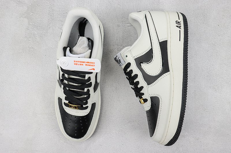 Nike Air Force 1 Low "White Jasmine/Black/Gold" фото № 7