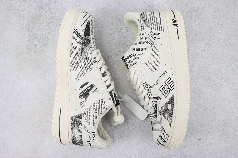 Nike Air Force 1 Low "English Newspaper" фото № 6