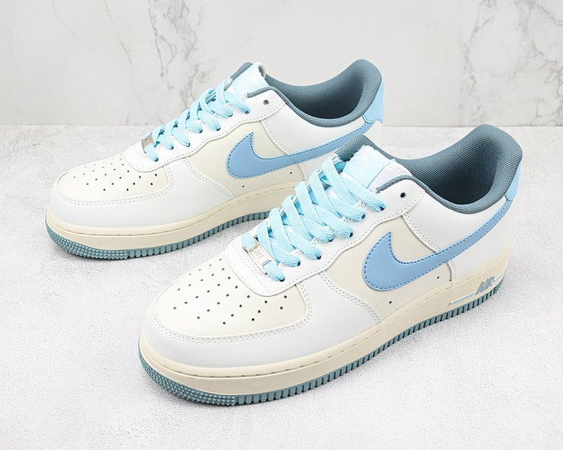Nike Air Force 1’07 Low "Beige/White/Light Blue" фото № 5