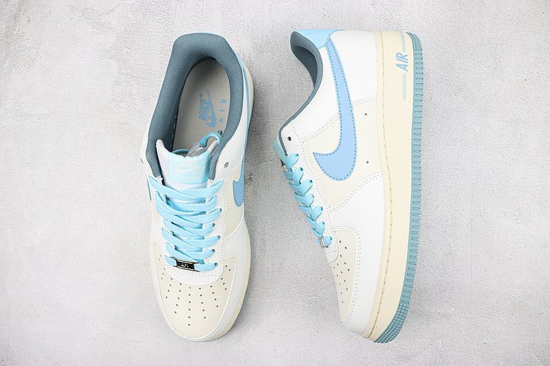 Nike Air Force 1’07 Low "Beige/White/Light Blue" фото № 6