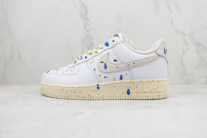 Nike Air Force 1 Low "White with Paint" фото № 2