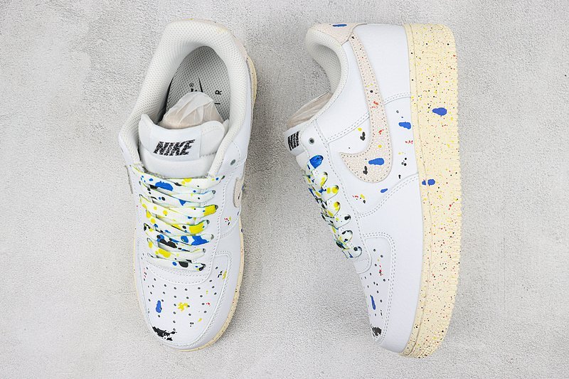 Nike Air Force 1 Low "White with Paint" фото № 7