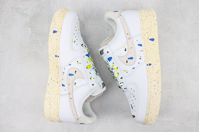 Nike Air Force 1 Low "White with Paint" фото № 6