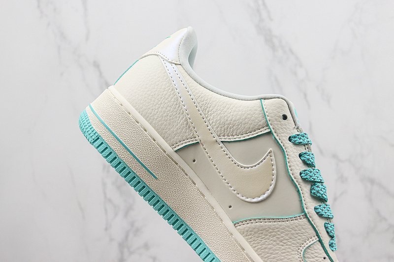 Nike Air Force 1 Low "Sail White/Mint Blue/Swoosh" фото № 3
