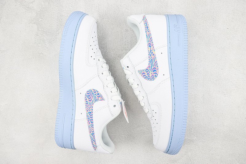 Nike Air Force 1 Low "White/Hydrogen Blue" фото № 6