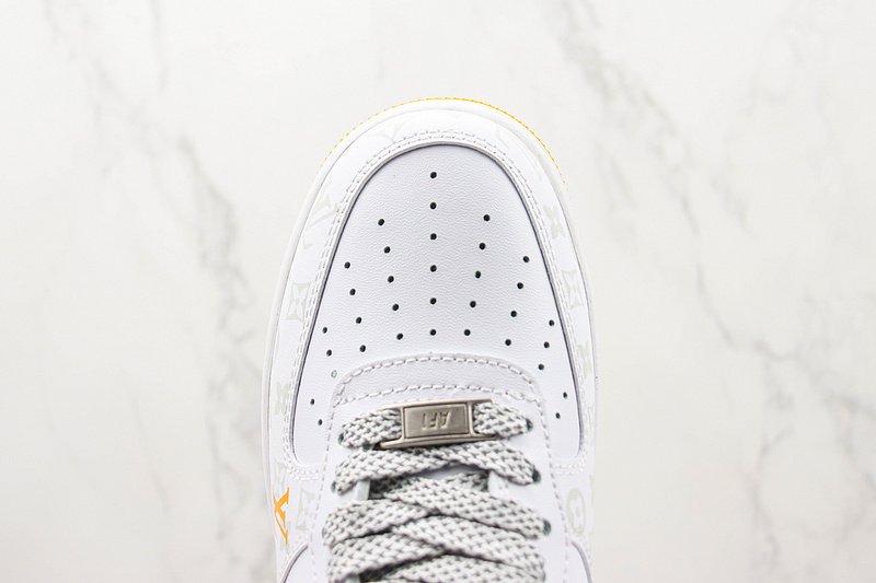 Louis Vuitton x Nike Air Force 1 Low "Yellow/White/Sliver" фото № 4