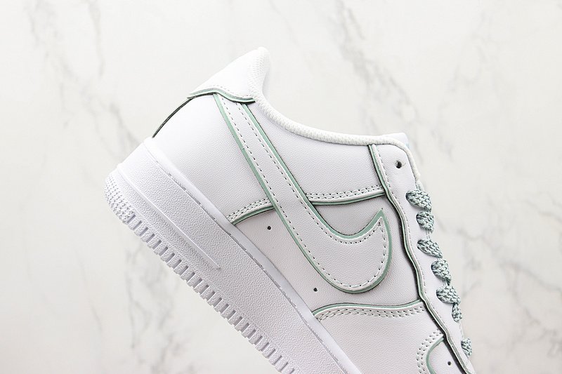 Stussy x Nike Air Force 1 Low "White/Light Blue" фото № 3