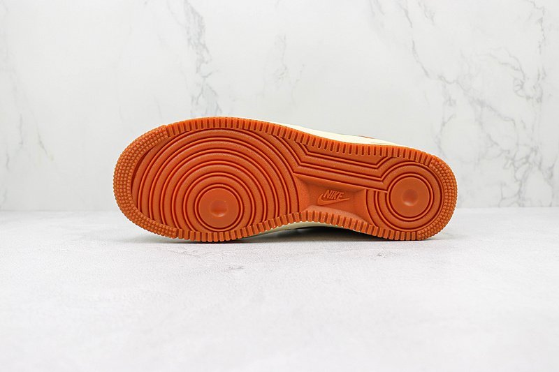 The North Face x Gucci x Nike Air Force 1 Low "Orange/Leaf Green/Yellow/Mini Swoosh" фото № 8