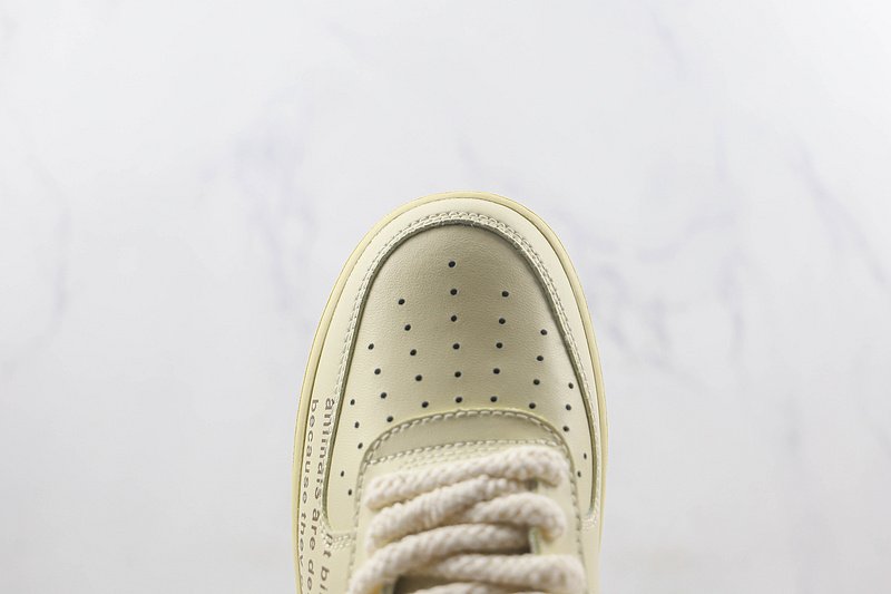 Nike Air Force 1 Low "Light Yellow Printed" фото № 4