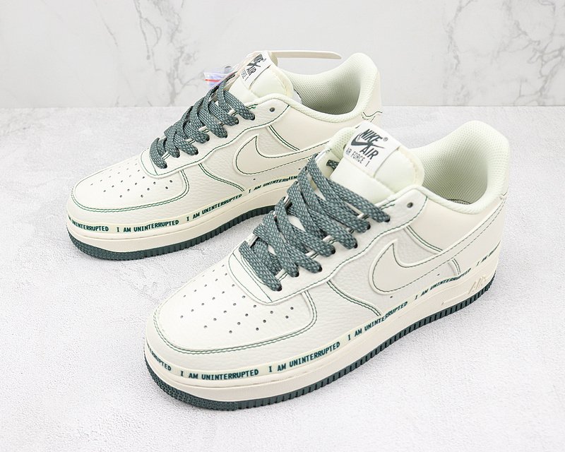 Uninterrupted x Nike Air Force 1 Low "White and Green Graffiti" фото № 5