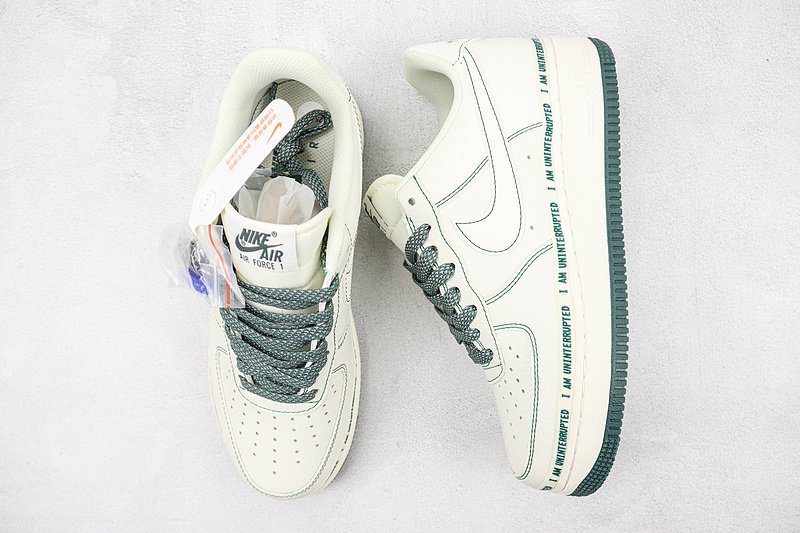 Uninterrupted x Nike Air Force 1 Low "White and Green Graffiti" фото № 7