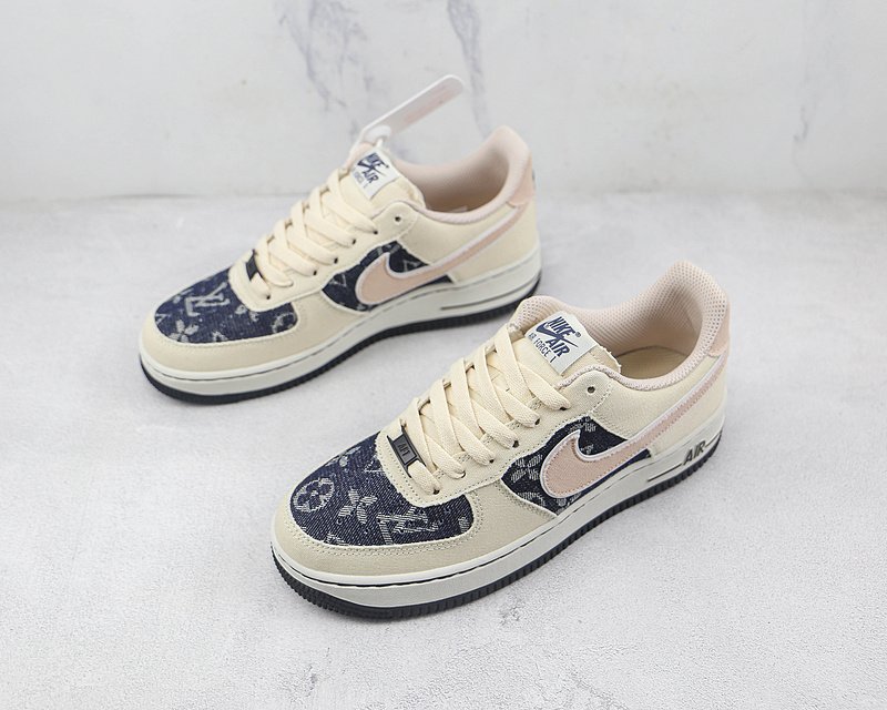 Louis Vuitton x Nike Air Force 1 Low "Cream/Beige/Black" фото № 5