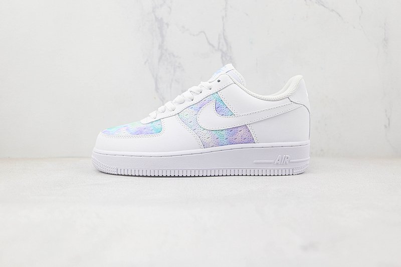 Nike Air Force 1 Low "White/Space Purple/Blue" фото № 2
