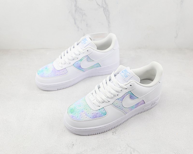 Nike Air Force 1 Low "White/Space Purple/Blue" фото № 5