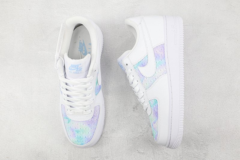 Nike Air Force 1 Low "White/Space Purple/Blue" фото № 6
