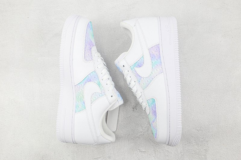 Nike Air Force 1 Low "White/Space Purple/Blue" фото № 7