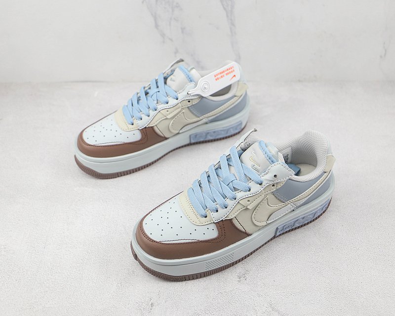 Nike Air Force 1 Low "Fontanka Mocha/Cream/Light Blue" фото № 5