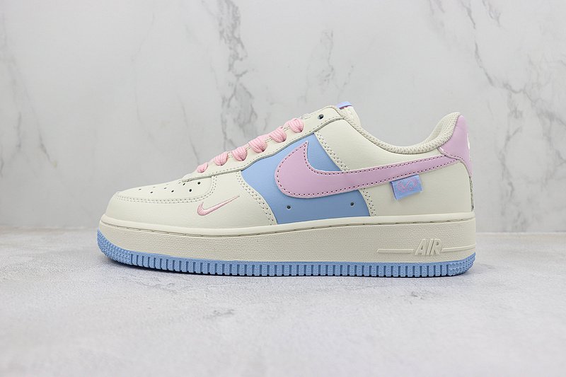 Nike Air Force 1 Low "QSSail White/Blue/Pink" фото № 2