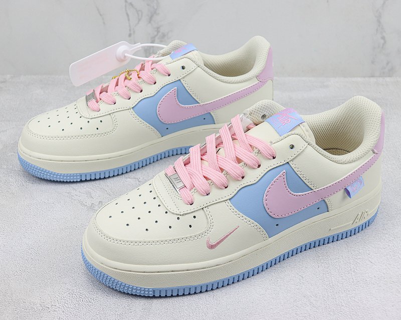 Nike Air Force 1 Low "QSSail White/Blue/Pink" фото № 5