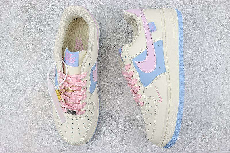 Nike Air Force 1 Low "QSSail White/Blue/Pink" фото № 7