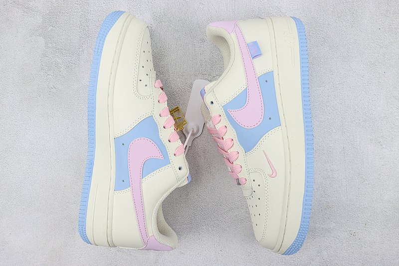 Nike Air Force 1 Low "QSSail White/Blue/Pink" фото № 6