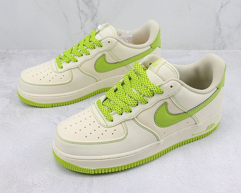 Nike Air Force 1 Low "Rice White/Lime Green" фото № 5