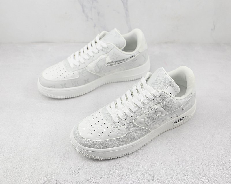 Louis Vuitton x Nike Air Force 1 Low "Grey/White" фото № 5