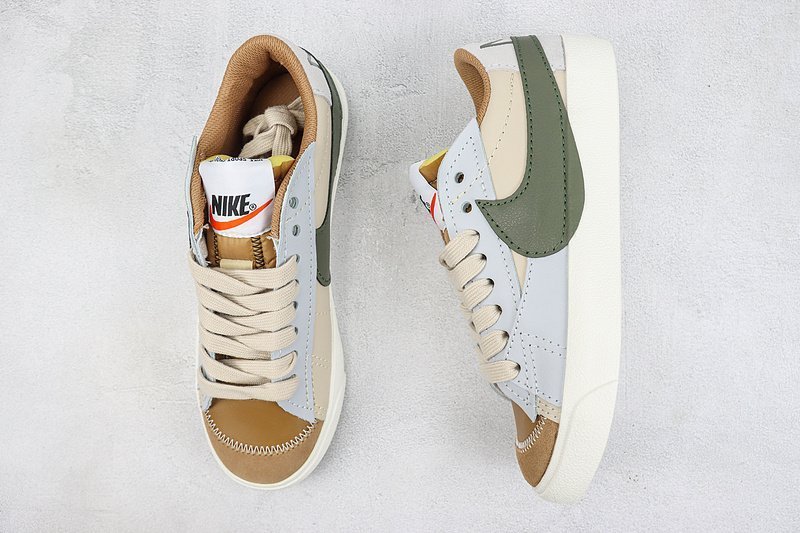 Nike Blazer Low 77 Jumbo "Sanddrift/Medium Olive" фото № 7