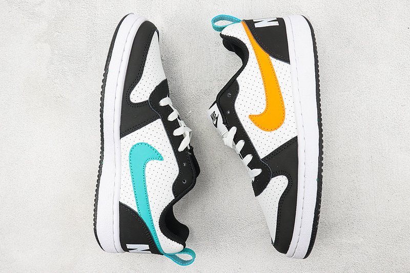 Nike Court Borough Low 2 "Black/White/Orange" фото № 7