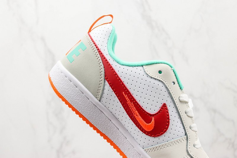 Nike Court Borough Low 2 "Summit White/University Red" фото № 3