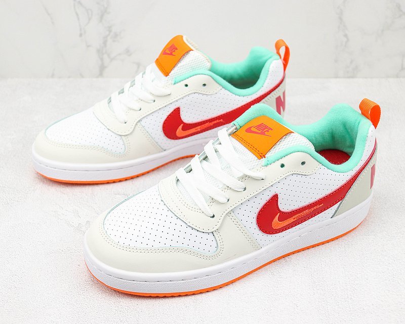 Nike Court Borough Low 2 "Summit White/University Red" фото № 5