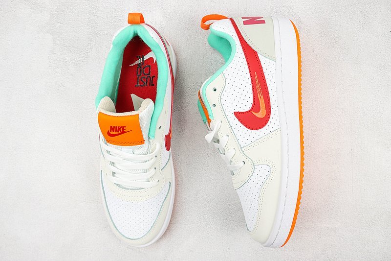 Nike Court Borough Low 2 "Summit White/University Red" фото № 6