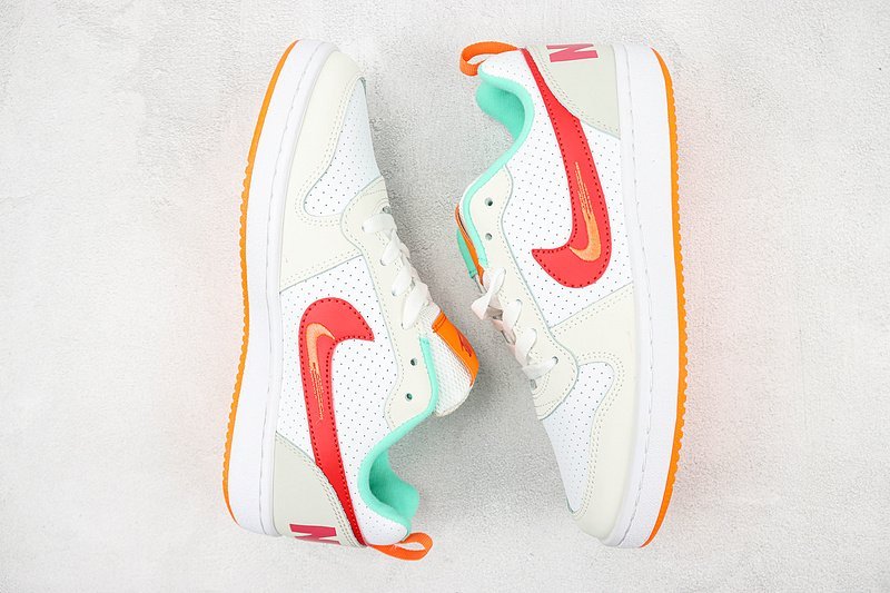 Nike Court Borough Low 2 "Summit White/University Red" фото № 7